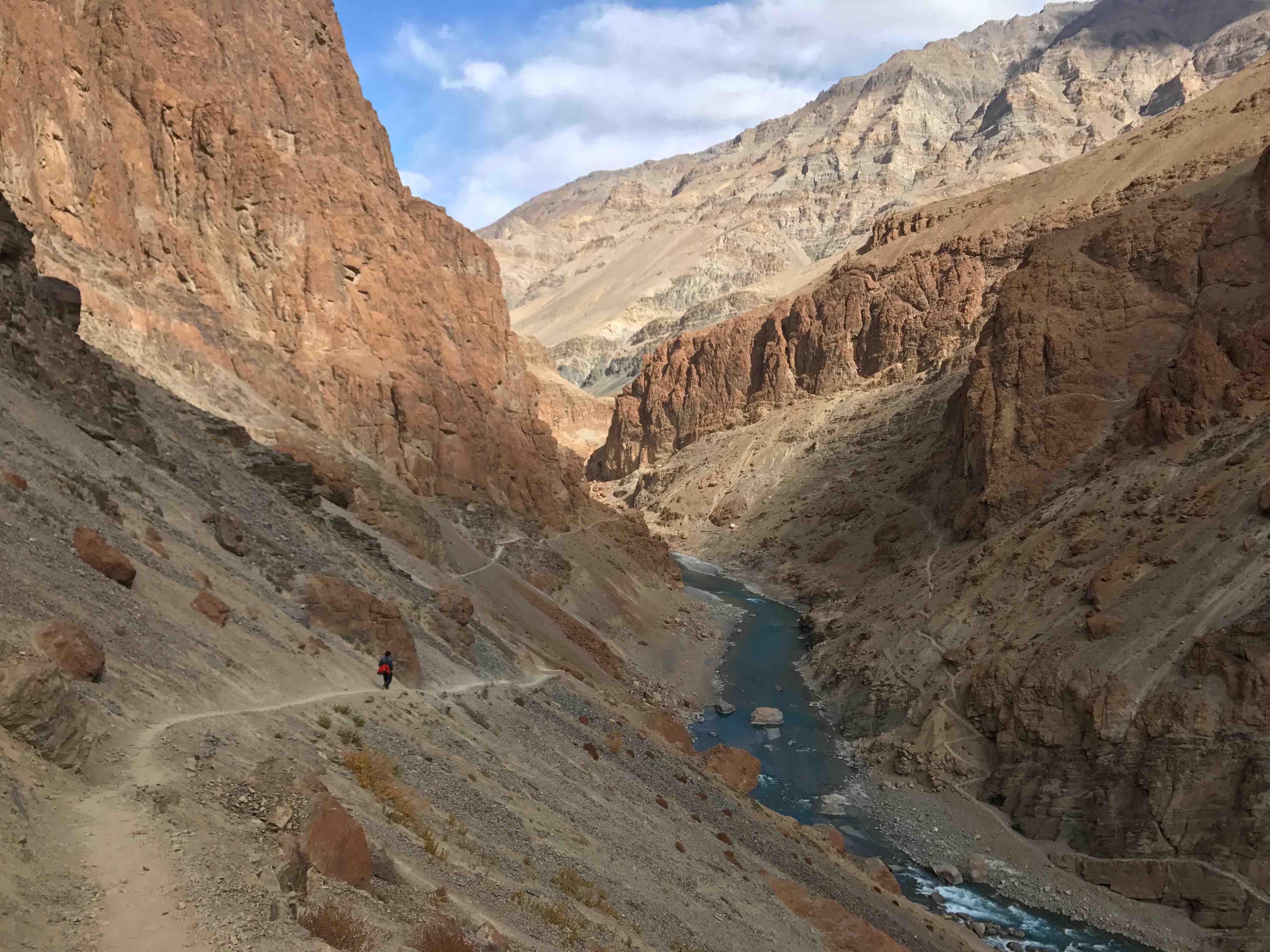 Trail to Phuktal Monastery, Zanskar